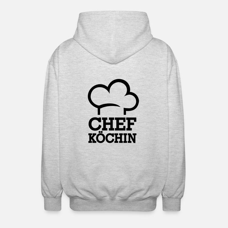 Cuisinier - Veste à capuche unisexe - gris clair chiné