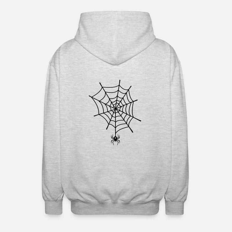 Araignée - Veste à capuche unisexe - gris clair chiné