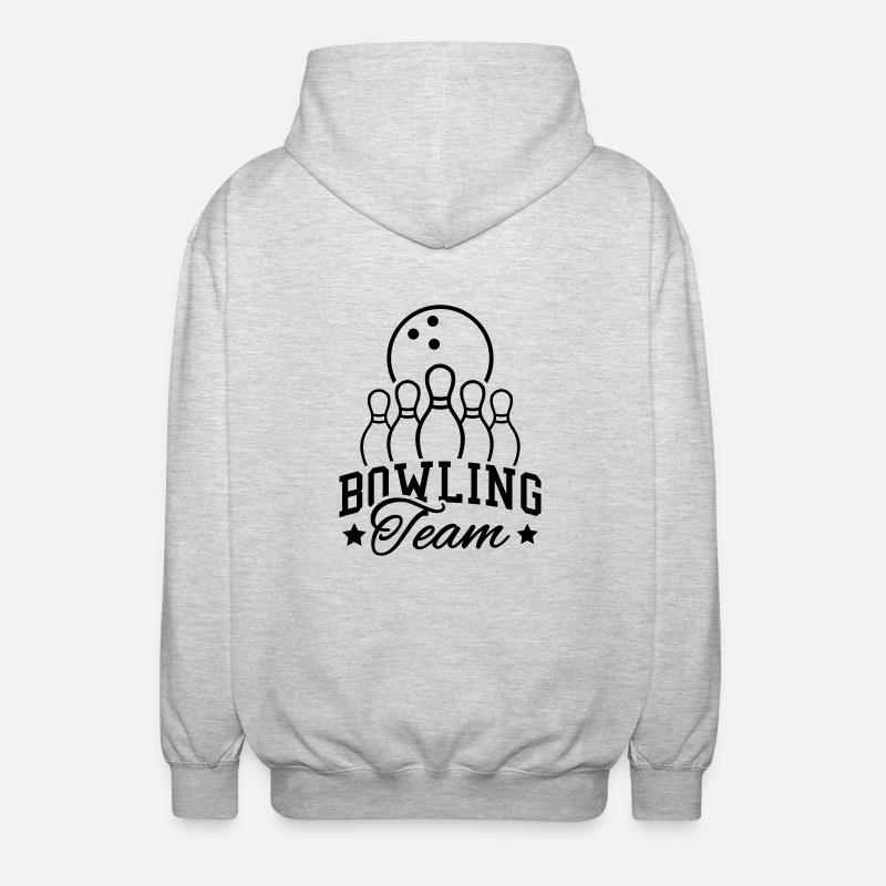 bowling_team_gi1 - Veste à capuche unisexe - gris clair chiné