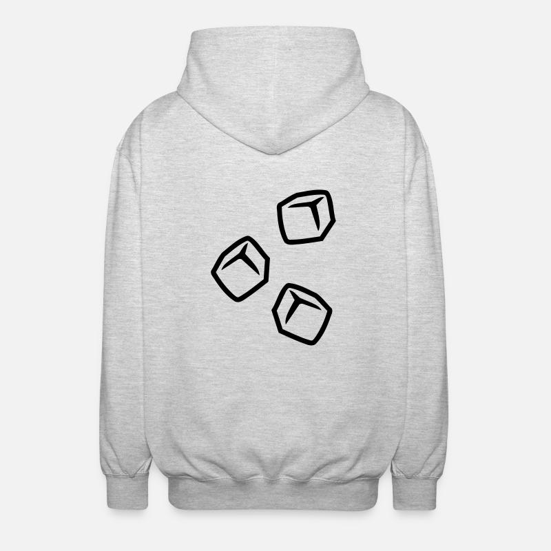 Cube de glace - Veste à capuche unisexe - gris clair chiné