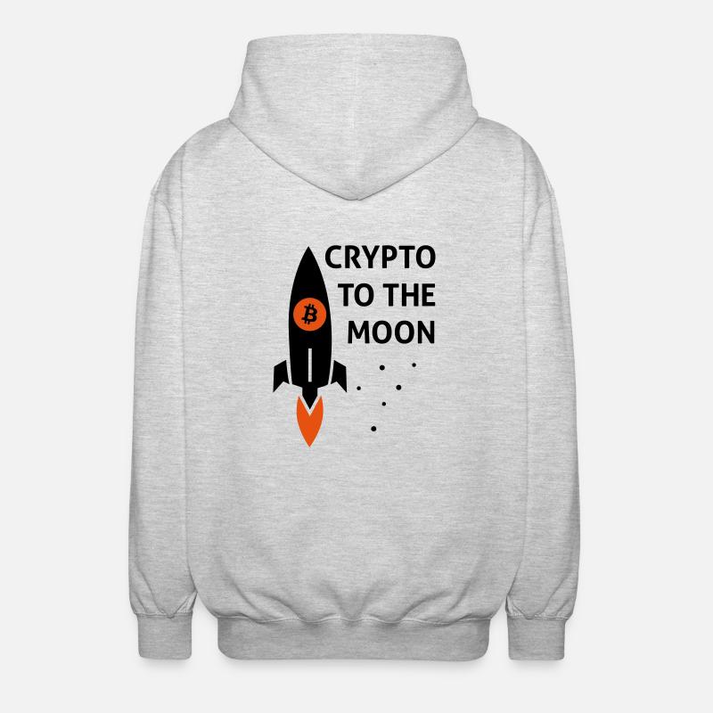 crypto - Unisex Kapuzenjacke - Hellgrau meliert