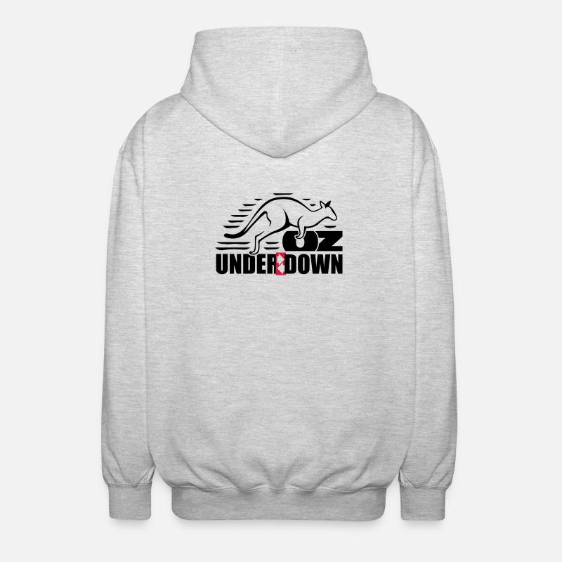 down under - Veste à capuche unisexe - gris clair chiné