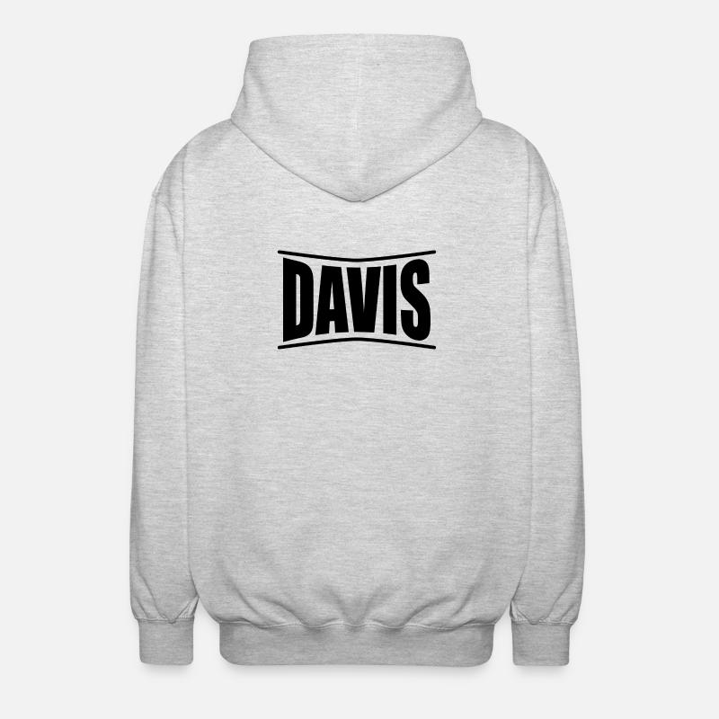 Idée cadeau t-shirt Davis - Veste à capuche unisexe - gris clair chiné