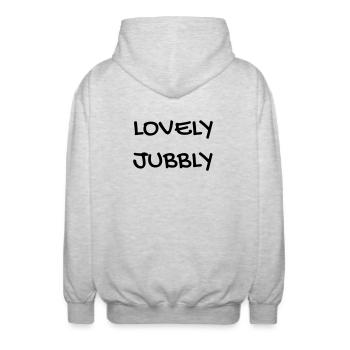 Serie TV - Television - Quotes - Citation - Zitat - Unisex Hooded Jacket - light heather grey - Back - AI Model Male 185 light (185cm)