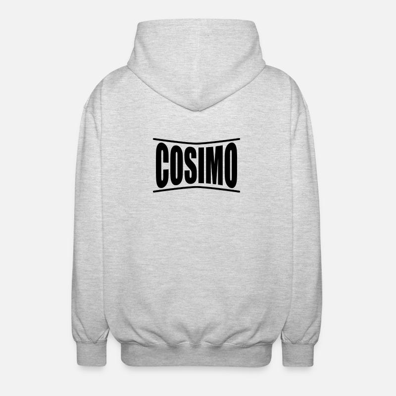 Idée cadeau t-shirt Cosimo - Veste à capuche unisexe - gris clair chiné
