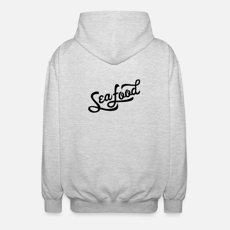 Seafood - Unisex Kapuzenjacke - Hellgrau meliert