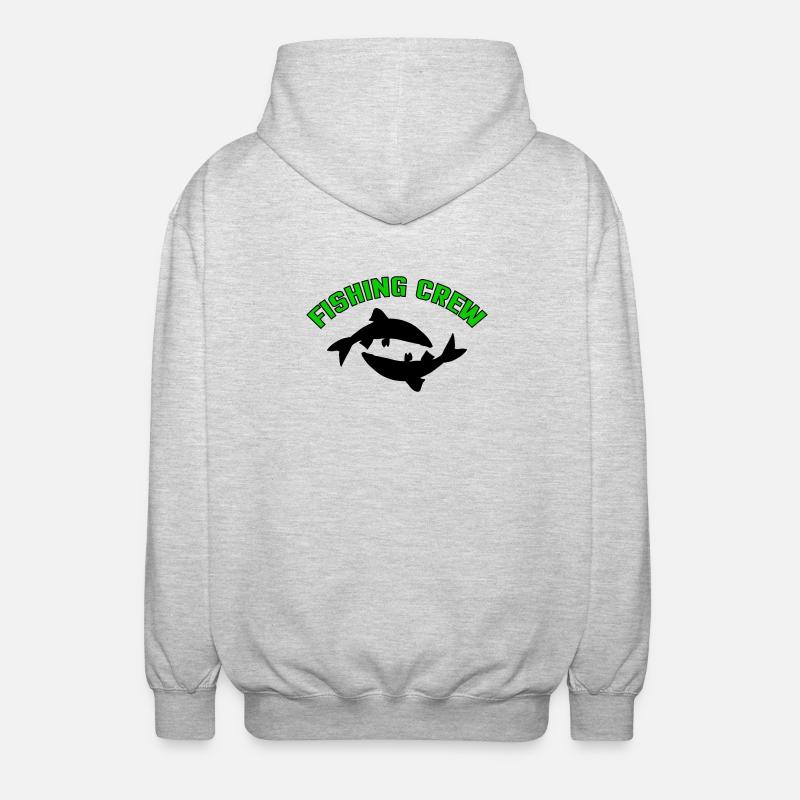 Fish Crew - Unisex Hooded Jacket - light heather grey
