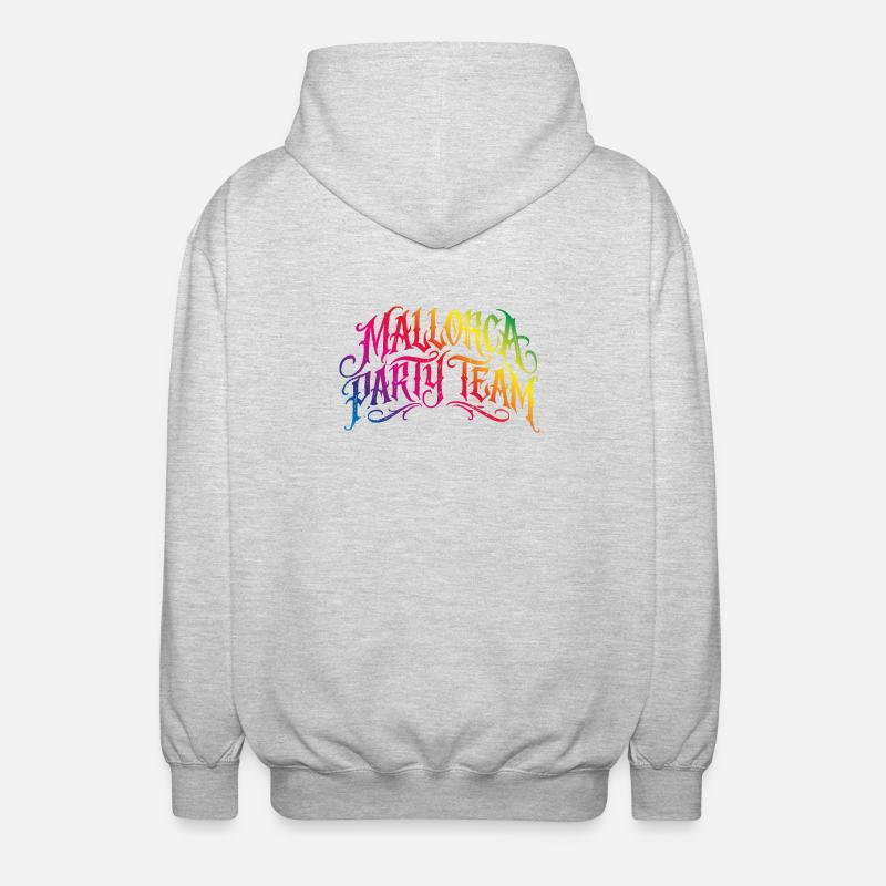 Équipe de Majorque Party Bunt - Veste à capuche unisexe - gris clair chiné