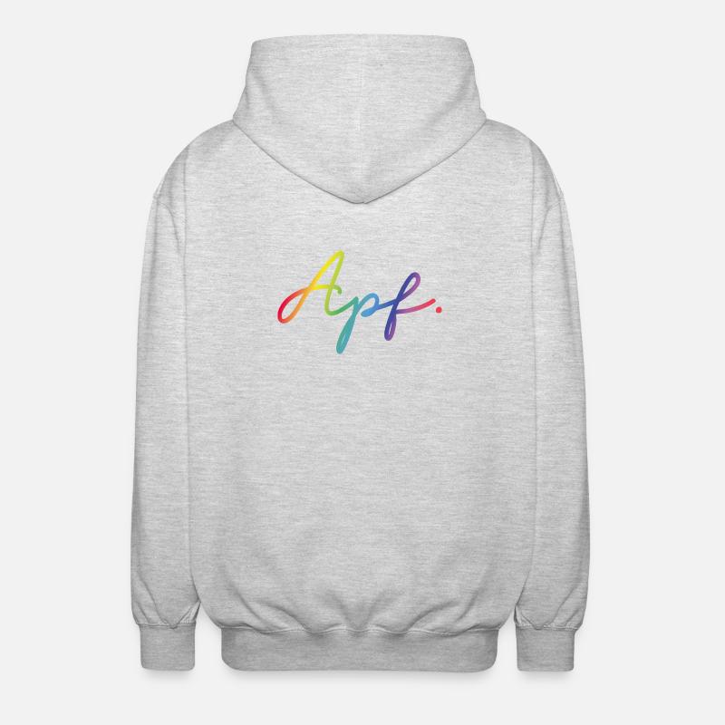 APF - Unisex Kapuzenjacke - Hellgrau meliert
