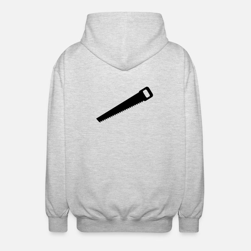 Handsäge - Unisex Kapuzenjacke - Hellgrau meliert
