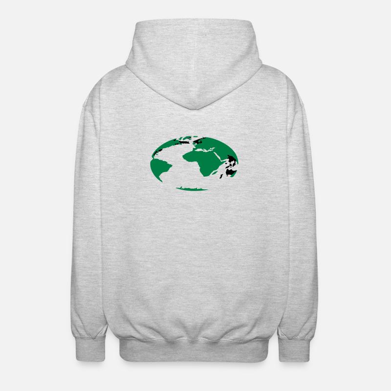 Erde - Unisex Kapuzenjacke - Hellgrau meliert
