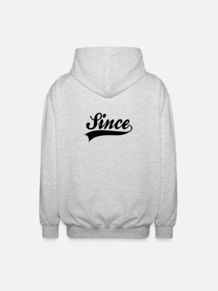 Birthday - YOUR YEAR - Unisex Hooded Jacket - light heather grey