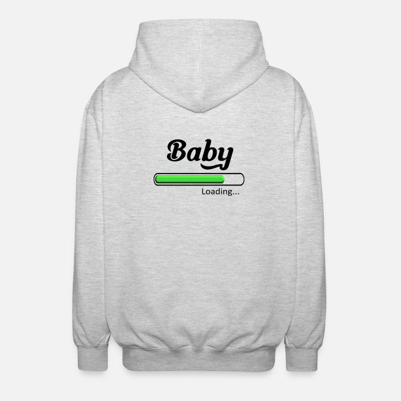 Baby-Loading. - Unisex Kapuzenjacke - Hellgrau meliert