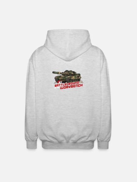 Tank T90 BATTLEGROUND WORKBENCH - RCCX - Unisex Hooded Jacket - light heather grey