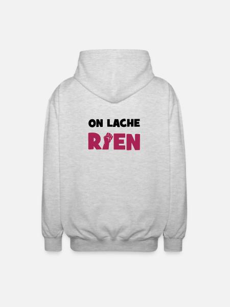 We loose nothing! - Unisex Hooded Jacket - light heather grey