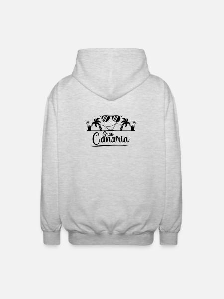 Gran Canaria - Veste à capuche unisexe - gris clair chiné