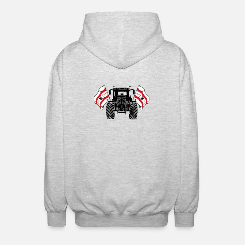 Drenthe_Tractor_Pride - Veste à capuche unisexe - gris clair chiné