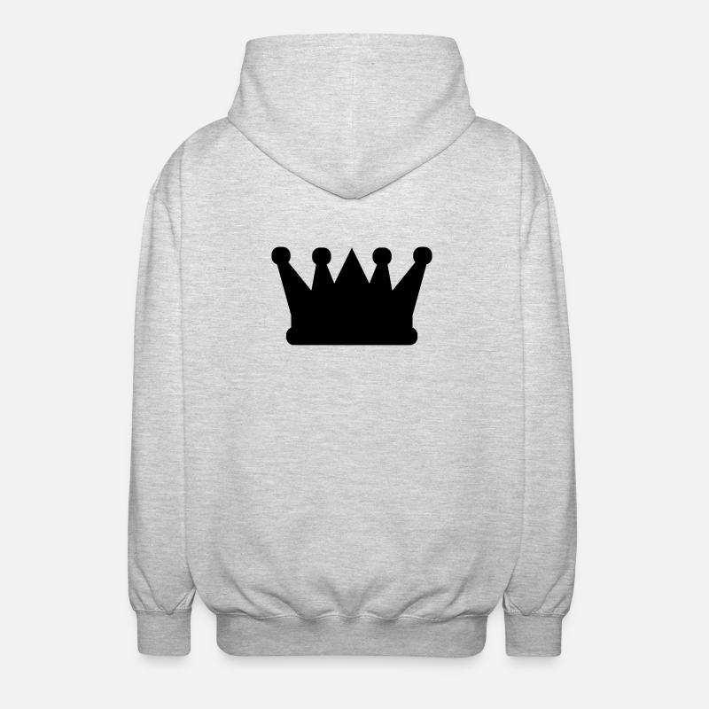 Crown - Unisex Hooded Jacket - light heather grey