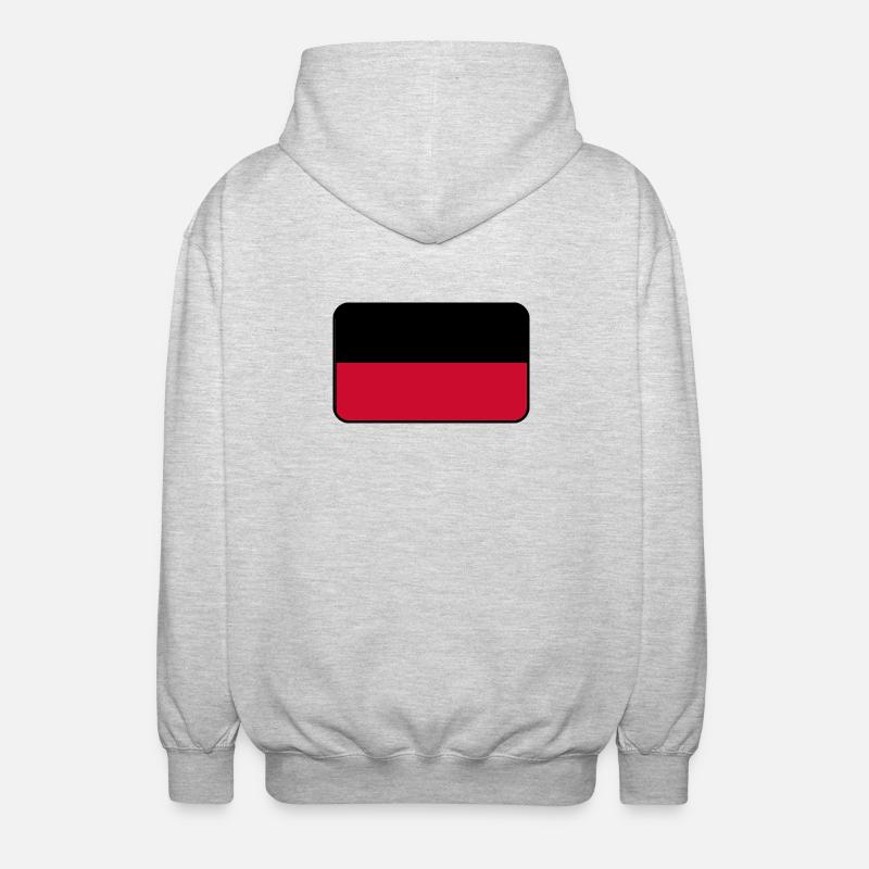 Emblème du drapeau de Nimègue - Veste à capuche unisexe - gris clair chiné
