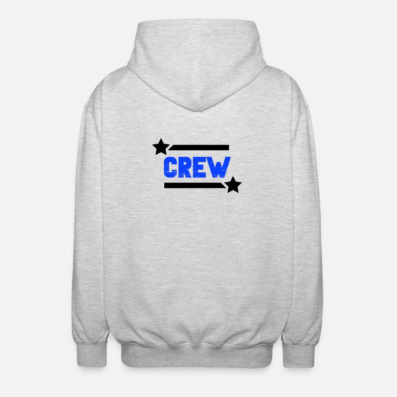crew_-2- - Unisex Hooded Jacket - light heather grey