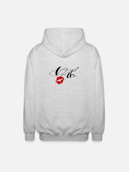 Merci - Veste à capuche unisexe - gris clair chiné
