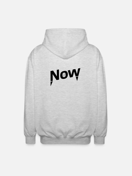 NOW - Jetzt Motivation Sport - Unisex Hooded Jacket - light heather grey