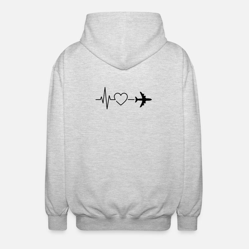 journey - Unisex Hooded Jacket - light heather grey