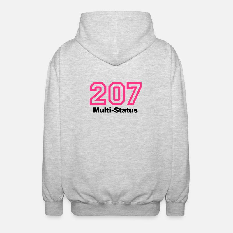 Error 207 | Fehler | Errormessage - Unisex Hooded Jacket - light heather grey