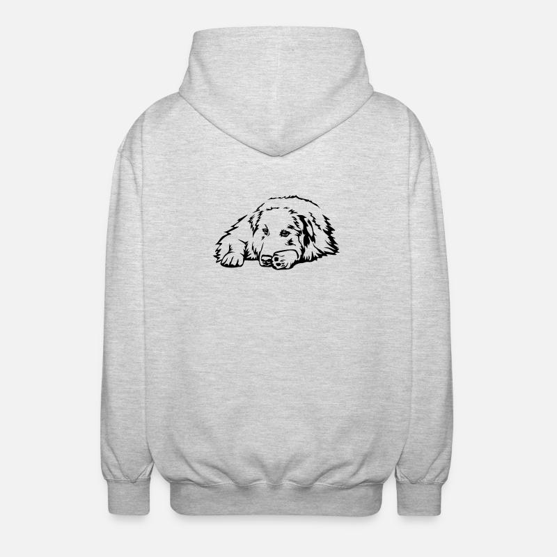 Pyrenäenberghund - Unisex Kapuzenjacke - Hellgrau meliert
