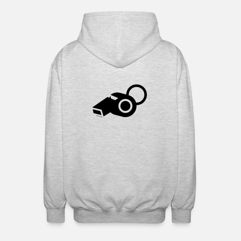Whistle Referee Coach - Unisex Hooded Jacket - light heather grey