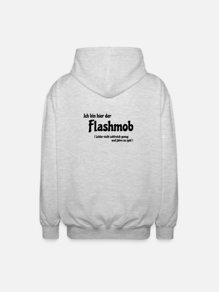 Flash mob - Veste à capuche unisexe - gris clair chiné
