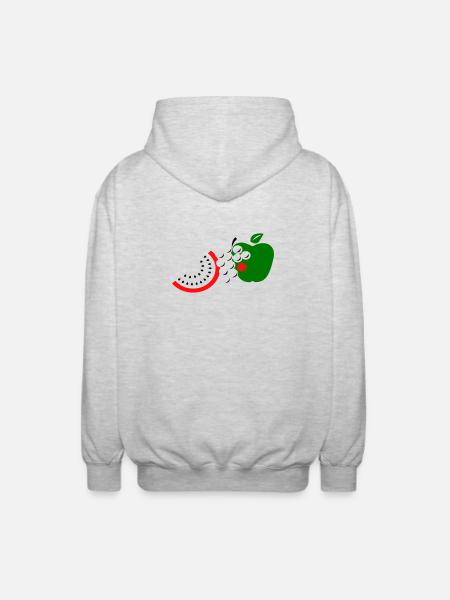Fruit - Veste à capuche unisexe - gris clair chiné