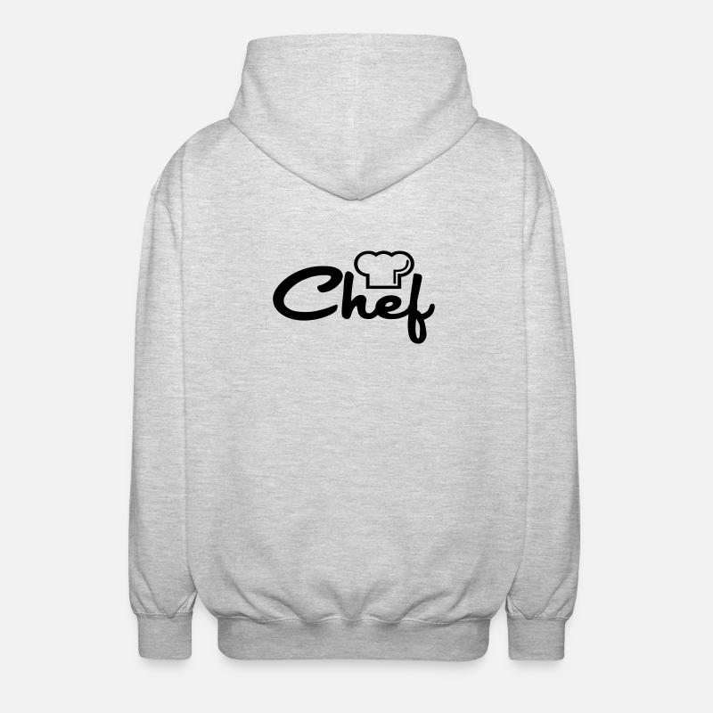 Chef - Veste à capuche unisexe - gris clair chiné