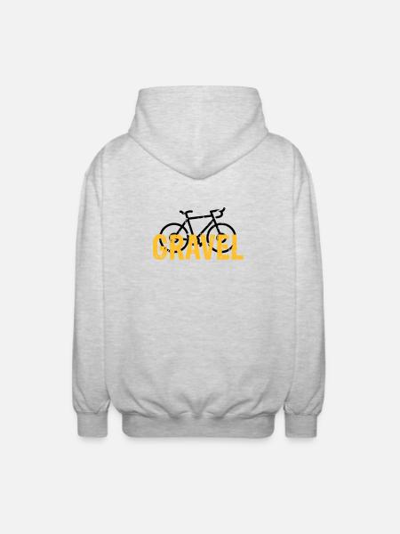 Vélo de gravier - Veste à capuche unisexe - gris clair chiné