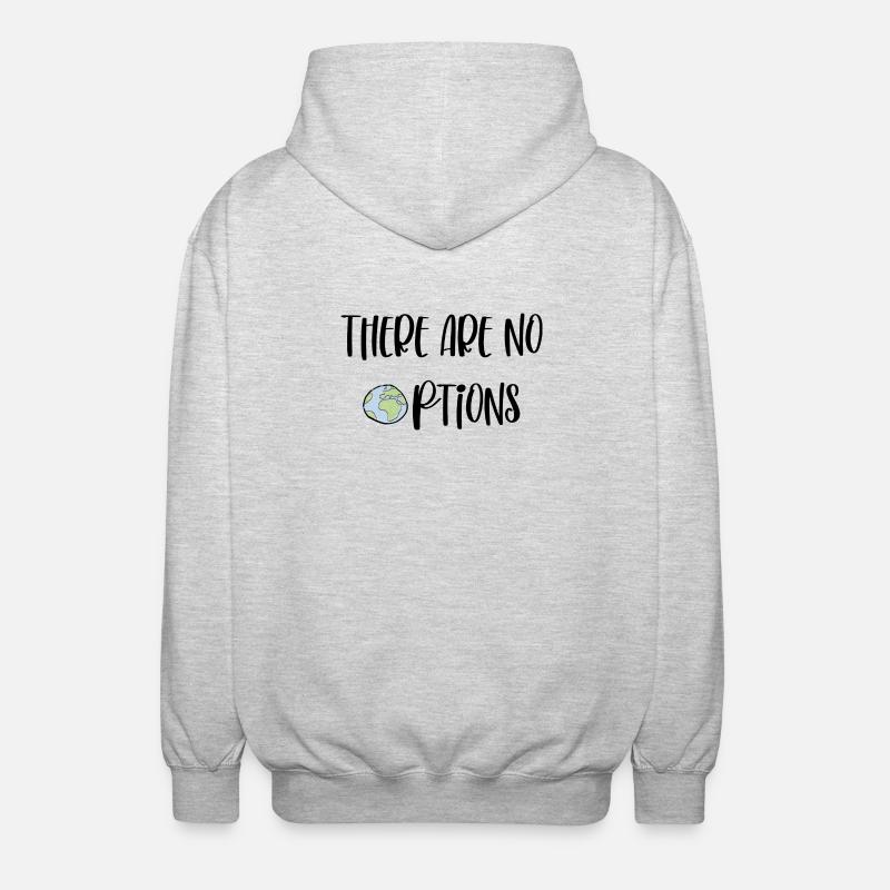 There are no options - Unisex Kapuzenjacke - Hellgrau meliert