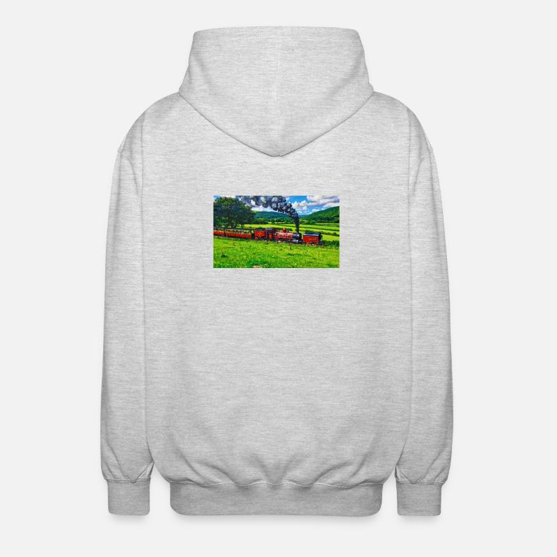 Vallée de Rheidol - Veste à capuche unisexe - gris clair chiné