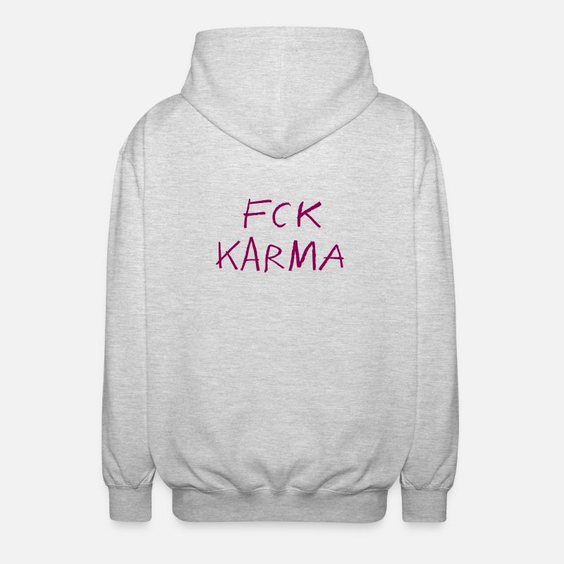 Karma Pink - Veste à capuche unisexe - gris clair chiné