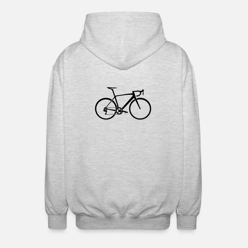 velo de course - Veste à capuche unisexe - gris clair chiné