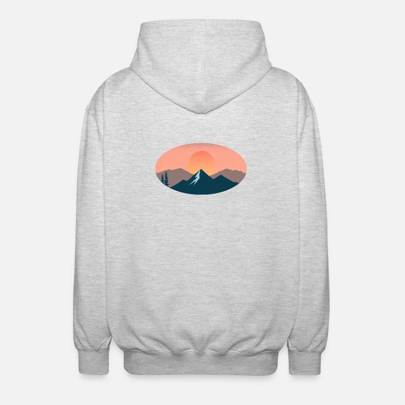 sun set - Veste à capuche unisexe - gris clair chiné