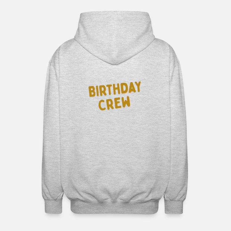 Équipe d’anniversaire - Veste à capuche unisexe - gris clair chiné