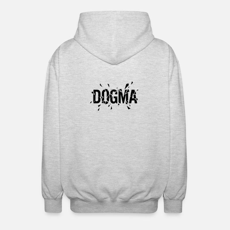 Broken dogma - Unisex Hooded Jacket - light heather grey