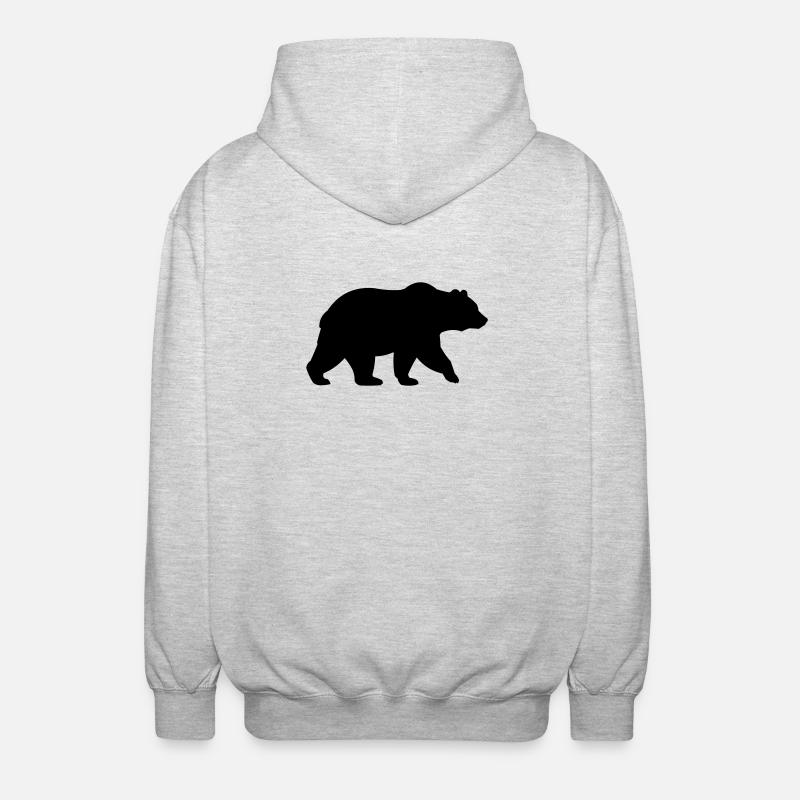 Baer - Unisex Hooded Jacket - light heather grey