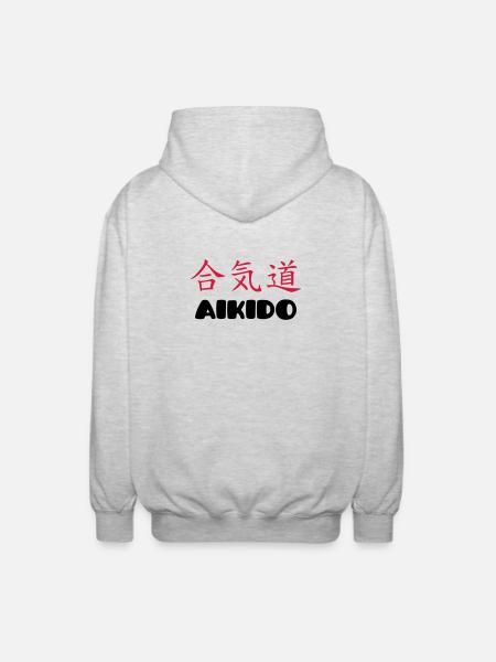 Aikido - Veste à capuche unisexe - gris clair chiné
