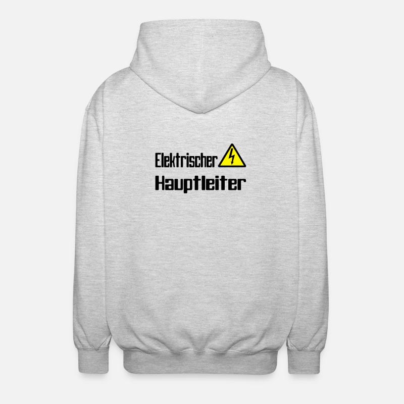 hauptleiter - Unisex Kapuzenjacke - Hellgrau meliert