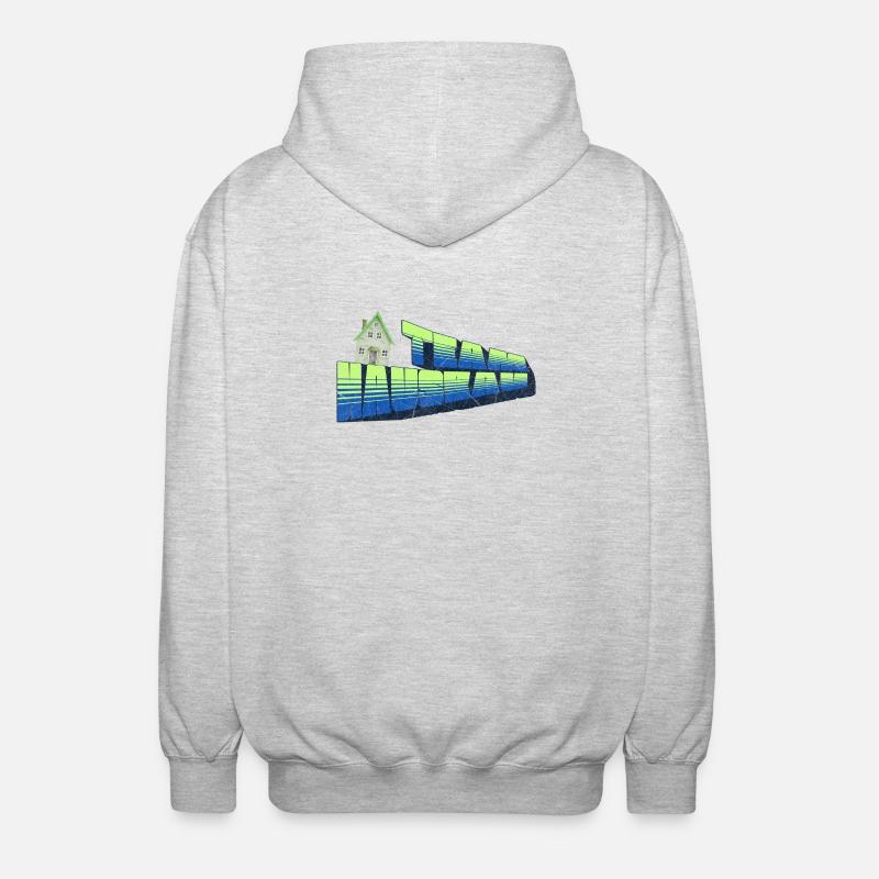 Construction de maisons d’équipe - Veste à capuche unisexe - gris clair chiné