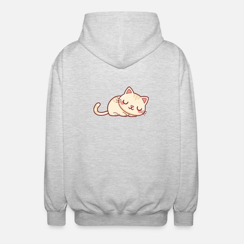 Soft Sleeper Kitten - Unisex Hooded Jacket - light heather grey