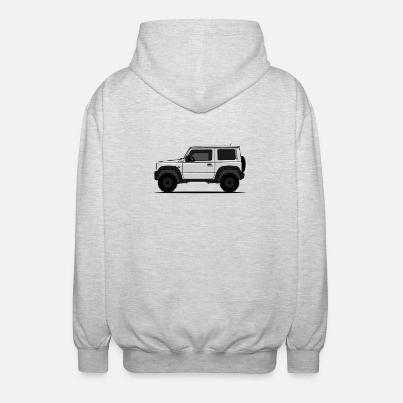 Jimny Blanc - Veste à capuche unisexe - gris clair chiné