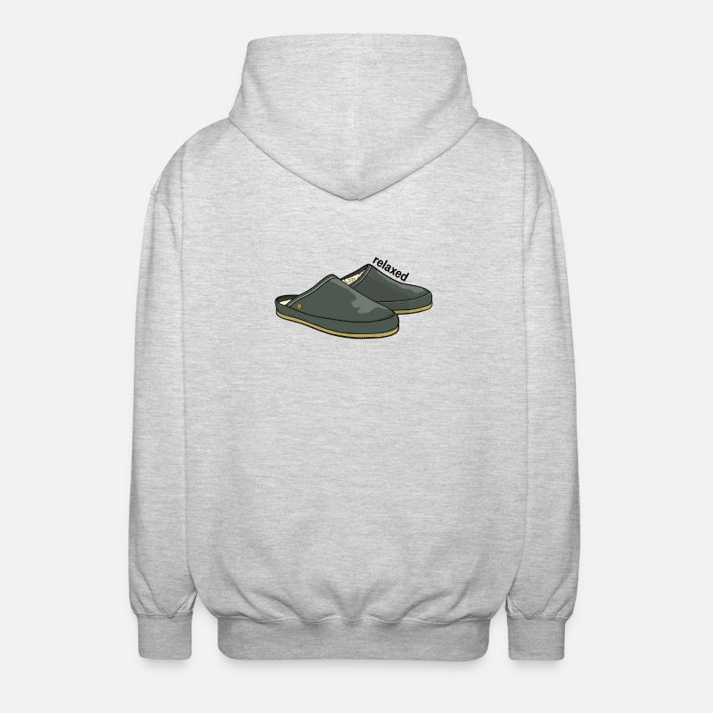 Relaxed grey - Unisex Kapuzenjacke - Hellgrau meliert