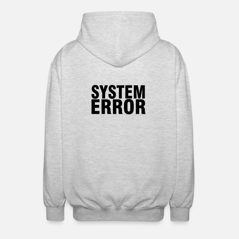 System failure - Unisex Hooded Jacket - light heather grey
