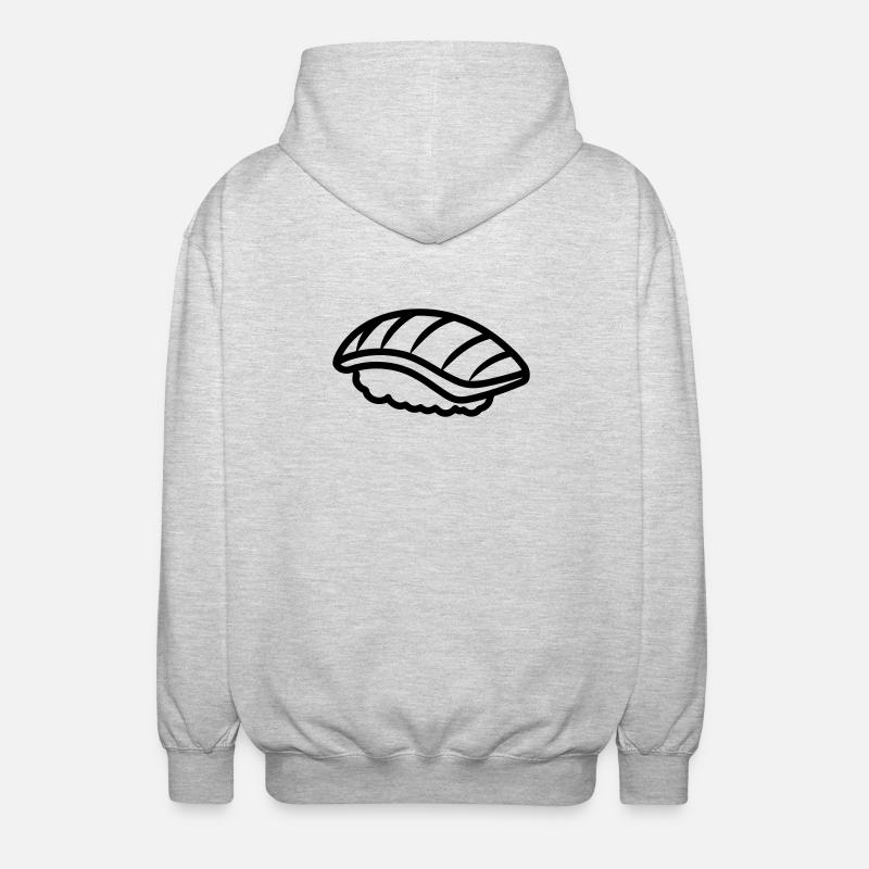 sushi - Veste à capuche unisexe - gris clair chiné